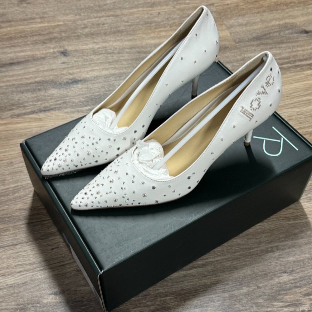 Brand New: Chic White Bridal Heels